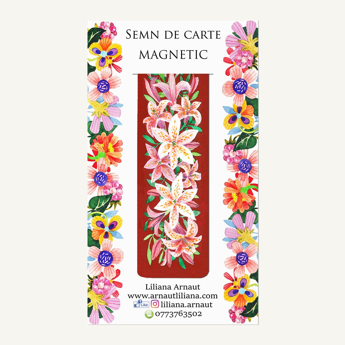 Semn magnetic de carte "Suntem ceea ce iubim" - imagine 1