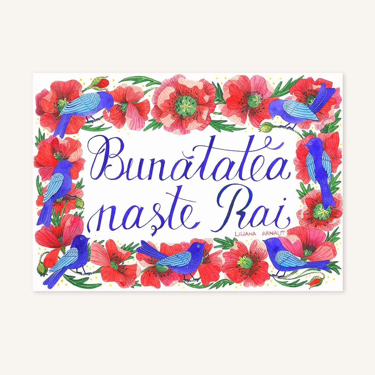 Magnet de frigider "Bunătatea naște Rai" - imagine 1