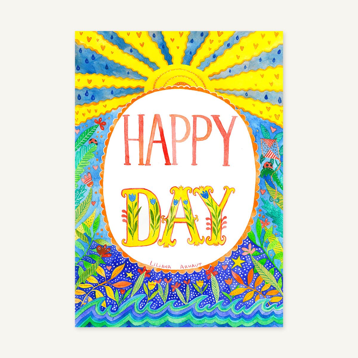 Magnet de frigider "Happy day" - imagine 1