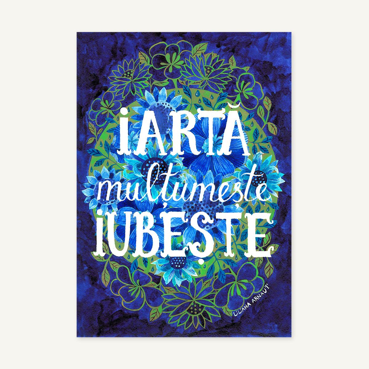 Magnet de frigider "Iartă Mulțumește Iubește" - imagine 1