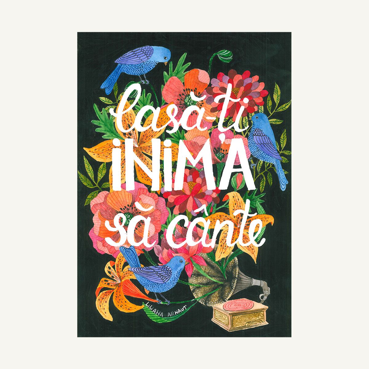 Magnet de frigider "Lasă-ți inima să cânte" - imagine 1