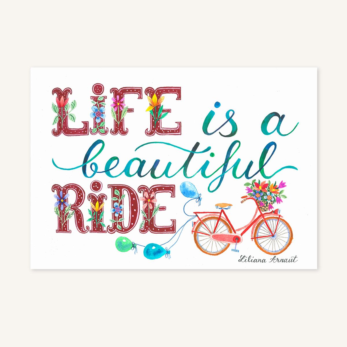 Magnet de frigider "Life is a beautiful ride" - imagine 1