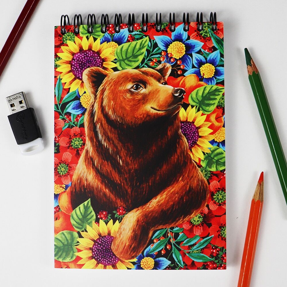 Carnet A6, 80 file albe “Ursul“ - imagine 1