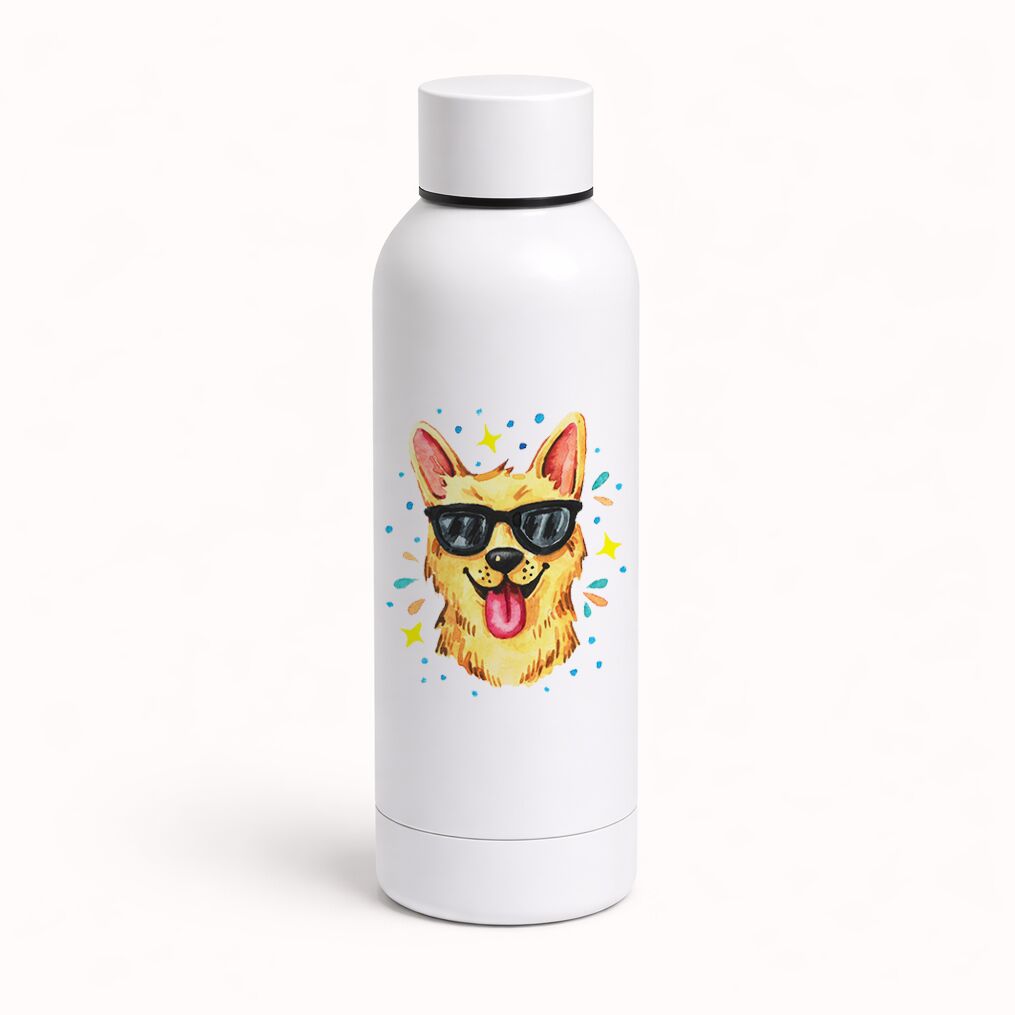 Termos din oțel alimentar, perete dublu, 500 ml “Câine poznaș“ - imagine 1