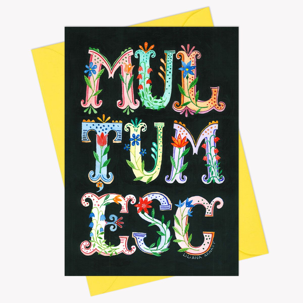 Felicitare ilustrată "Mulțumesc" - imagine 1