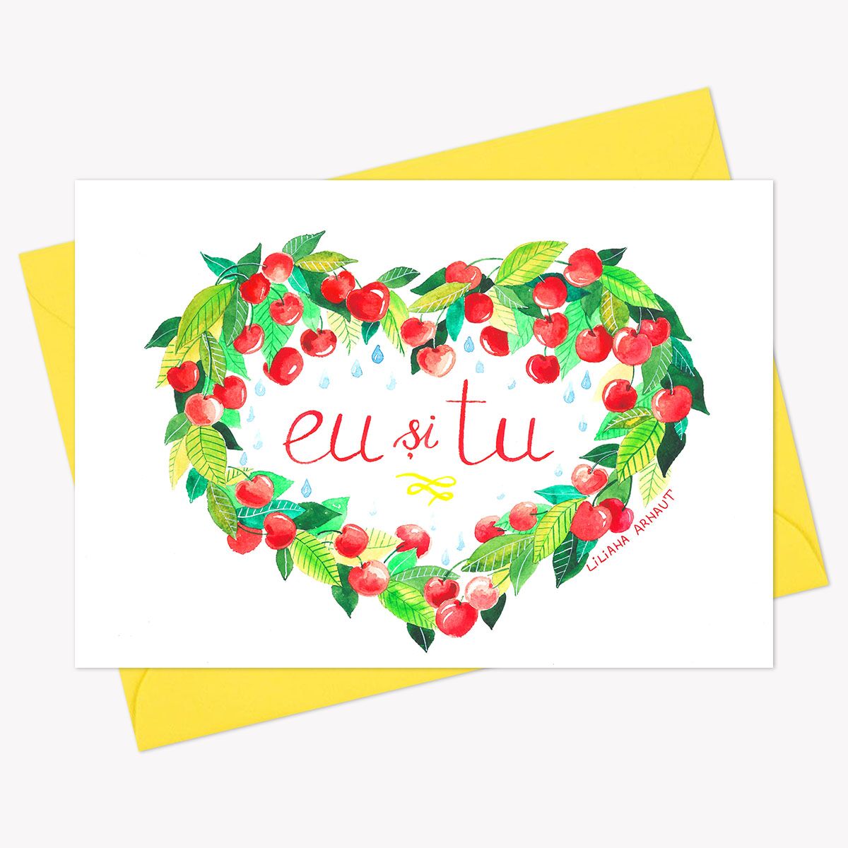 Felicitare ilustrată "Eu și tu" - imagine 1