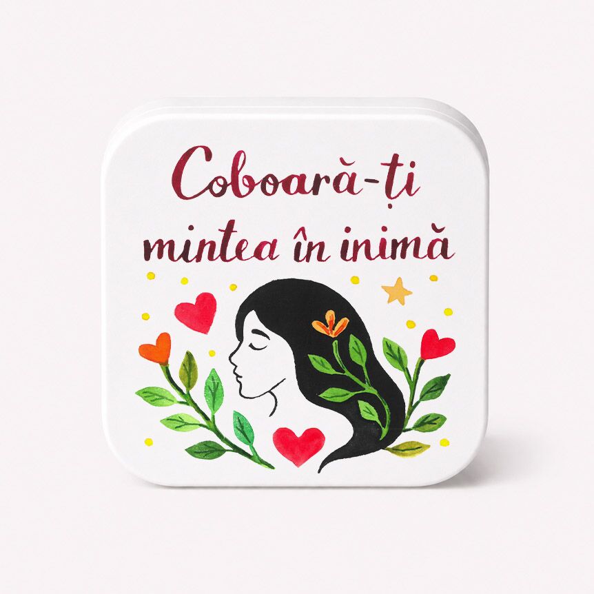 Lumânare naturală, parfum floral "Coboară-ți mintea în inimă" - imagine 1