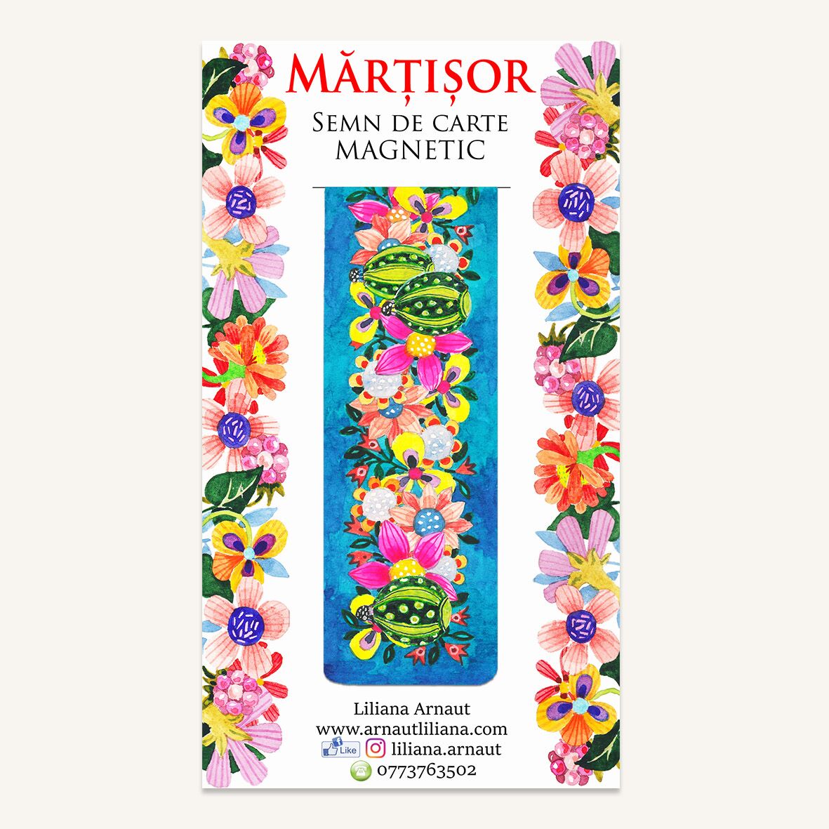 Semn magnetic de carte "Urmează-ți visul" - Mărțișor - imagine 1