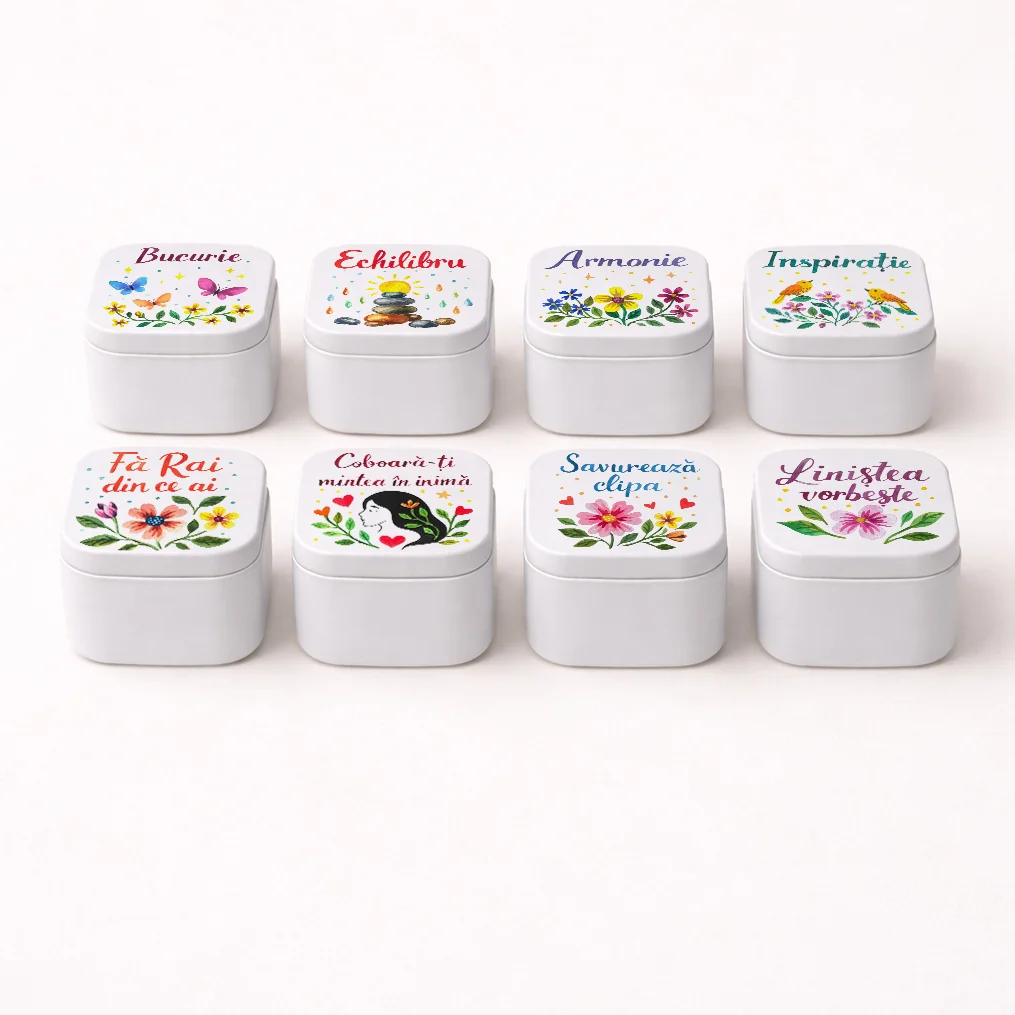 Set 8 lumânări naturale cu parfum floral "Paște fericit" - imagine 1