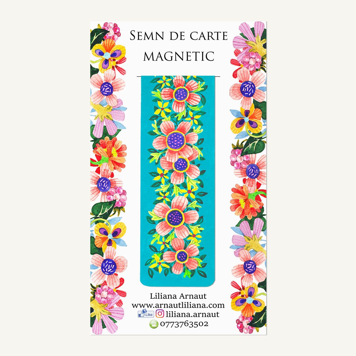 Semn magnetic de carte "Fă Rai din ce ai!" - imagine 1
