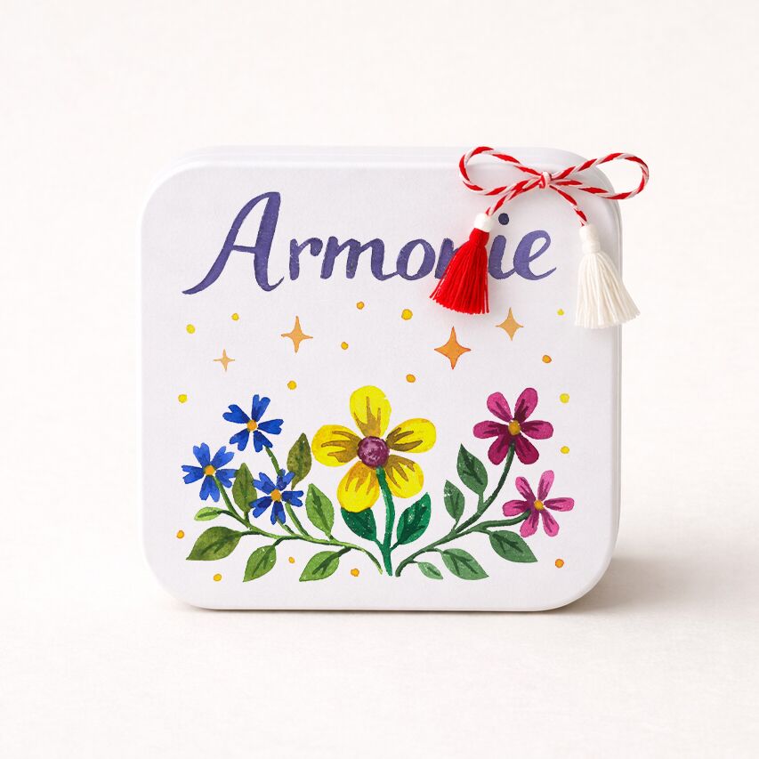 Lumânare naturală, parfum floral "Armonie" - Mărțișor - imagine 1