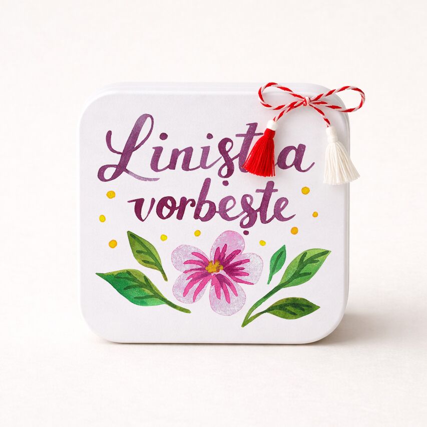 Lumanare cu parfum floral - Linistea vorbeste - Liliana Arnaut Lumânare naturală, parfum floral "Liniștea vorbește" - Mărțișor - imagine 1